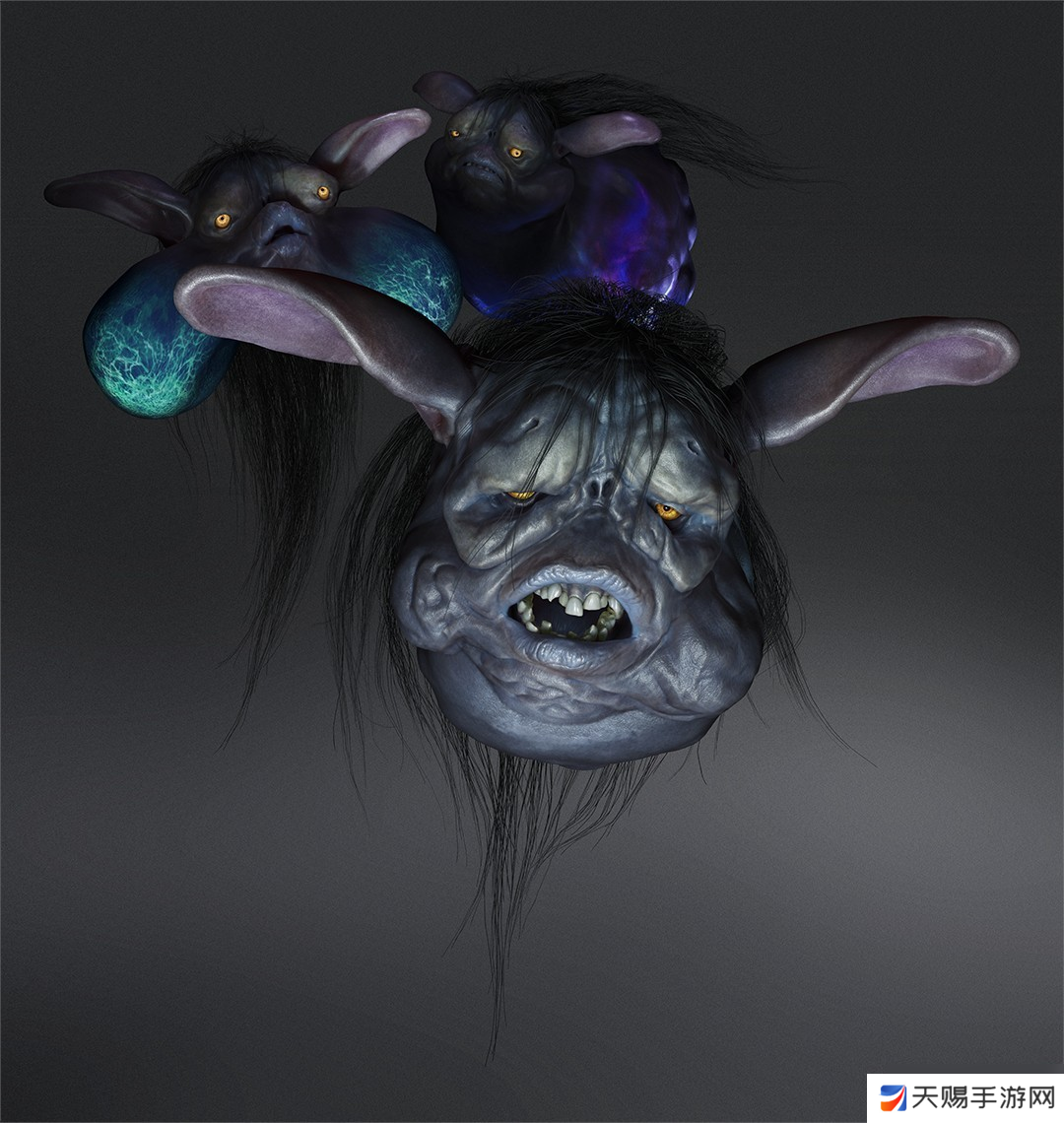 青白异界幻魔“首灯”与“大唾拉”现身