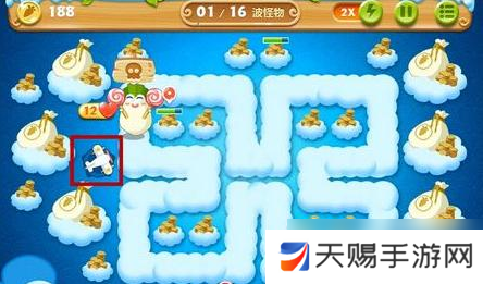 保卫萝卜51关攻略图解法